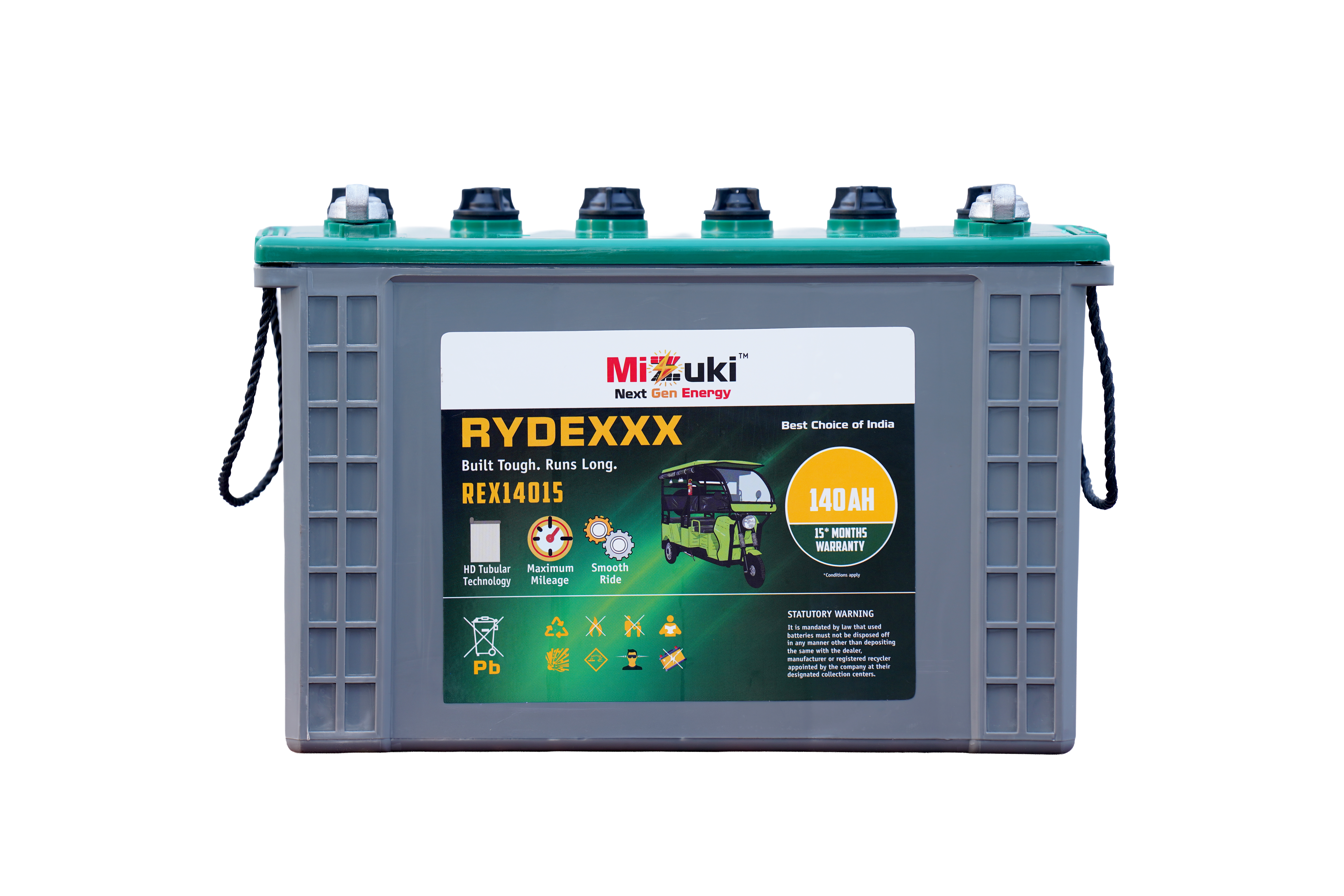 Mizuki RYDEXXX REX14015 Heavy Duty E-Rickshaw Battery